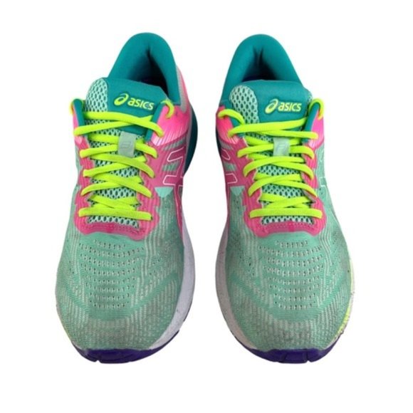 Asics GT-2000 Lace Up Sneakers Fresh Ice Colorway Green Teal Pink Purple - Picture 2 of 11